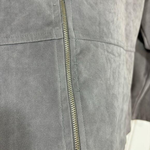 Vintage Dawn Joy Gray Suede Suit Skirt‎ Set size 10 Retro Work Business School - Picture 8 of 14